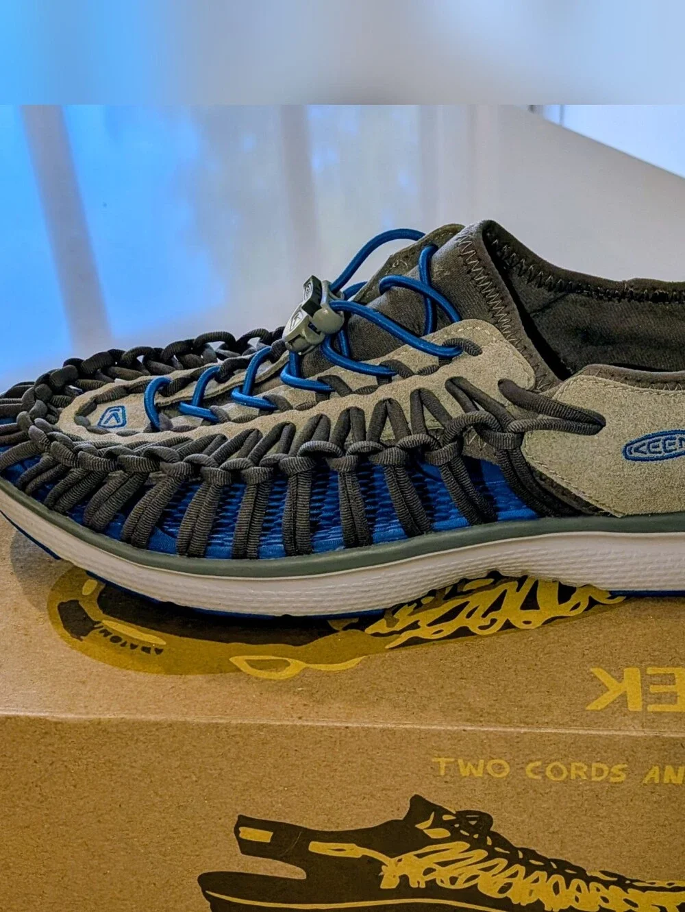 Keen Men’s Blue and Black Corded Hybrid Sandal